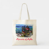Malta Bag met gedrukte tekst aan beide zijden Tote Bag (Achterkant)