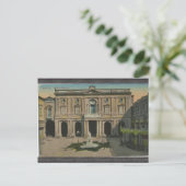 Malta - Bibliotheek, Vintage Briefkaart (Staand voorkant)