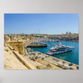 Malta Birgu Waterfront Fort St. Angelo Vittoriosa Poster (Voorkant)