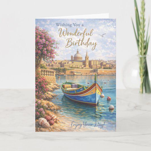 Malta Birthday Card – Scenic Travel Design Kaart (Voorkant)