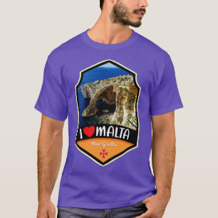 Malta Blauwe Grot Grotto Grotten In Zomer T-shirt