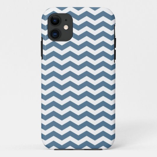 Malta Blue Wave Chevron Case-Mate iPhone Case (Achterkant)