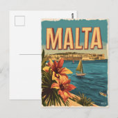 Malta  briefkaart (Voorkant / Achterkant)