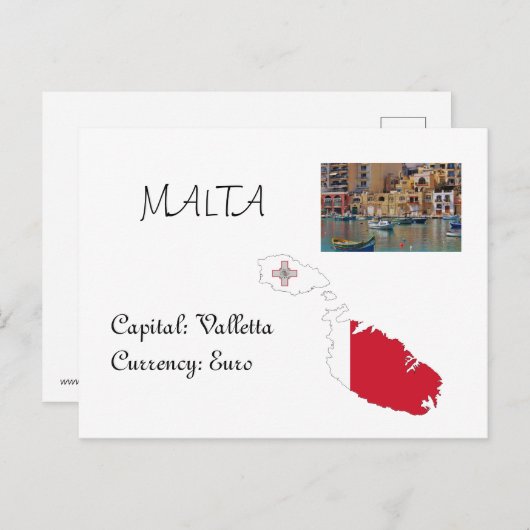 Malta Briefkaart (Voorkant / Achterkant)
