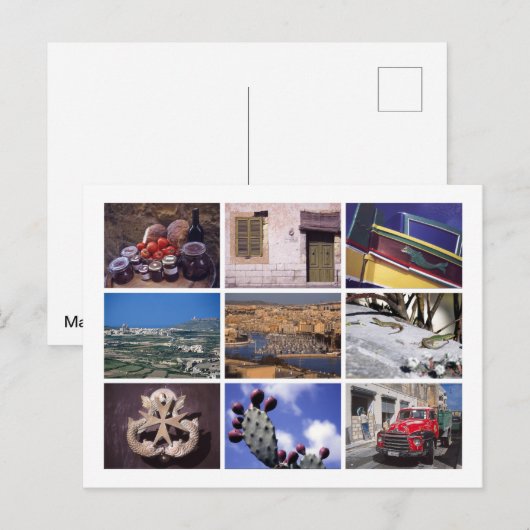 Malta Briefkaart (Voorkant / Achterkant)