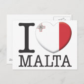 Malta Briefkaart (Voorkant / Achterkant)