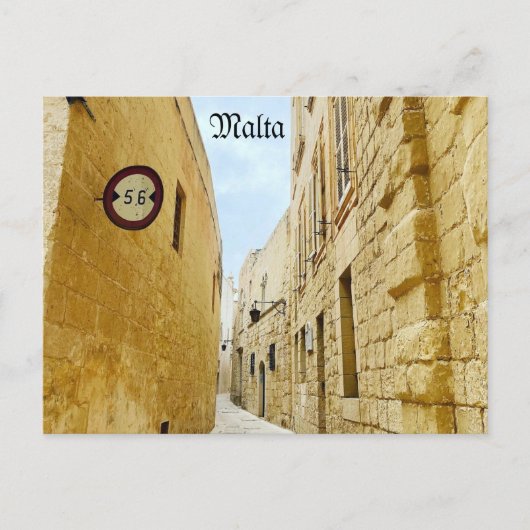 Malta Briefkaart (Voorkant)