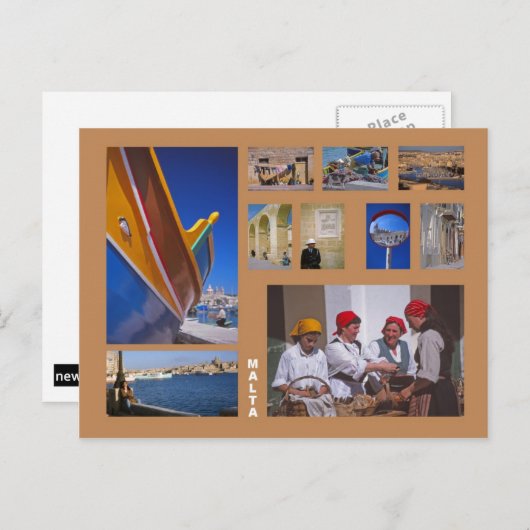 Malta briefkaart (Voorkant / Achterkant)