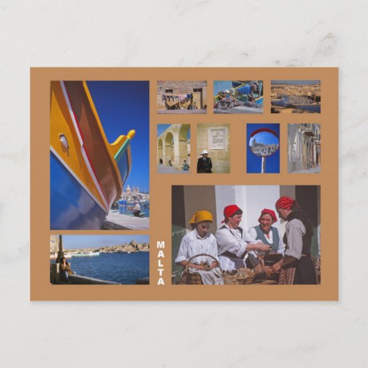 Malta briefkaart (Voorkant)