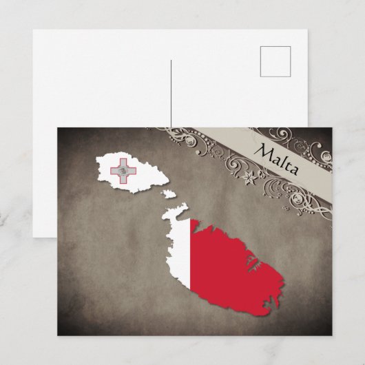 Malta Briefkaart (Voorkant / Achterkant)