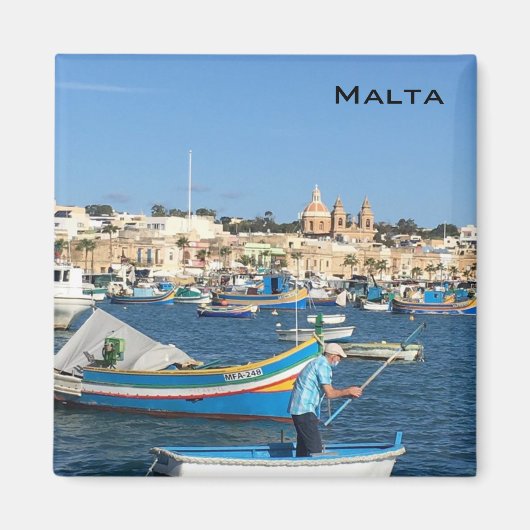 Malta Briefkaart Magneet (Voorkant)