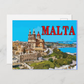 MALTA-Briefkaarten 1 Briefkaart (Voorkant / Achterkant)