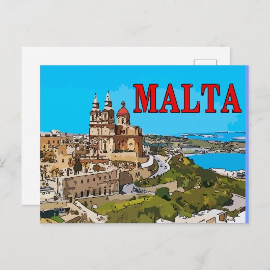 MALTA-Briefkaarten 1 Briefkaart (Voorkant / Achterkant)