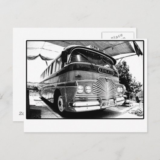 Malta Bus Briefkaart (Voorkant / Achterkant)