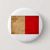 Malta - Buttonnen Ronde Button 5,7 Cm (Voorkant)
