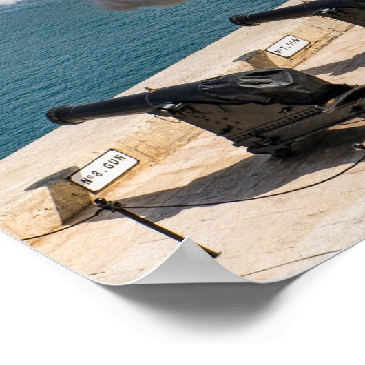 Malta Cannon Fire Saluting Battery Valletta Poster (Hoek)