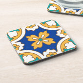 Malta Classic Tegel Design Hard kunststof onderzet Bier Onderzetter (Linkerzijde)