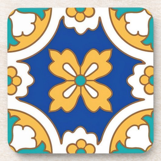 Malta Classic Tegel Design Hard kunststof onderzet Bier Onderzetter (Voorkant)