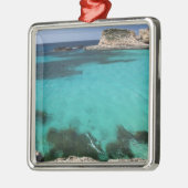 Malta, Comino-eiland, de blauwe lagune Metalen Ornament (Links)