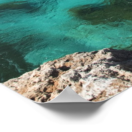 Malta, Comino-eiland, de blauwe lagune Poster (Hoek)