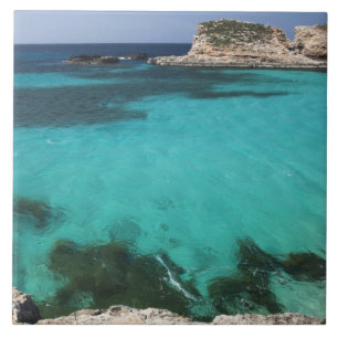 Malta, Comino-eiland, The Blue Lagoon Tegeltje