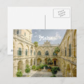 Malta Courtyard Briefkaart (Voorkant / Achterkant)