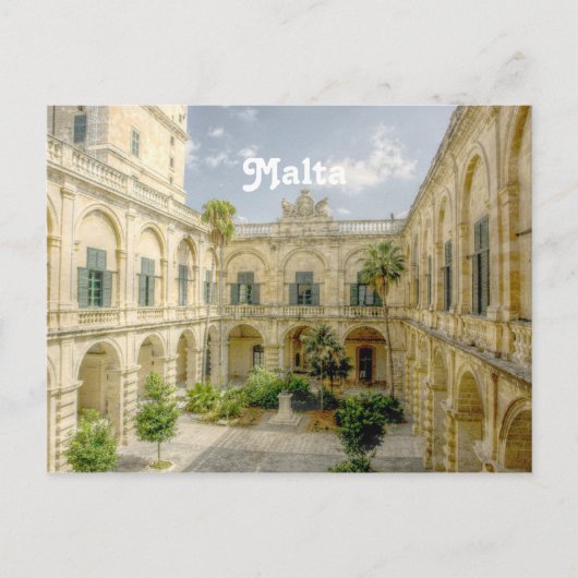 Malta Courtyard Briefkaart (Voorkant)