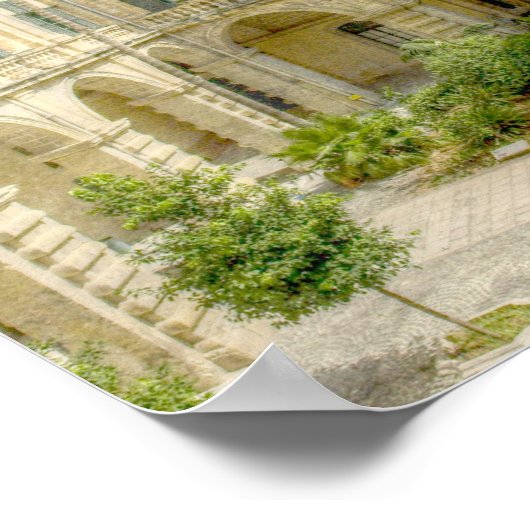 Malta Courtyard Poster (Hoek)