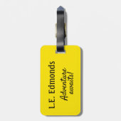 Malta Dubbelzijdige Vissende boot Lucky Eye Bagagelabel (Achterkant verticaal)