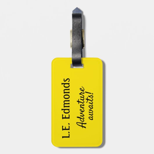 Malta Dubbelzijdige Vissende boot Lucky Eye Bagagelabel (Achterkant verticaal)