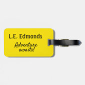 Malta Dubbelzijdige Vissende boot Lucky Eye Bagagelabel (Achterkant horizontaal)