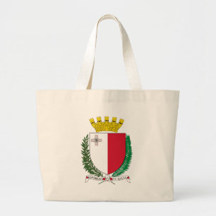 malta embleem grote tote bag