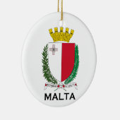 MALTA - embleem/wapen/symbool/vlag Keramisch Ornament (Rechts)