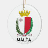 MALTA - embleem/wapen/symbool/vlag Keramisch Ornament (Links)