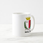 MALTA - embleem/wapen/symbool/vlag Koffiemok (Voorkant rechts)