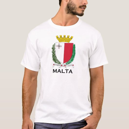 MALTA - embleem/wapen/symbool/vlag T-shirt (Voorkant)