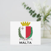 MALTA - emblem/coat of arms/symbol/flag Briefkaart (Staand voorkant)