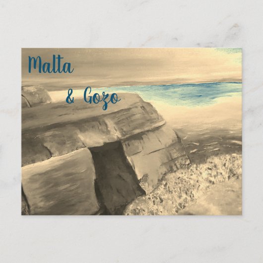Malta en Gozo Ansichtkaart Briefkaart (Voorkant)