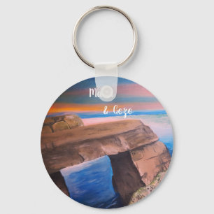 Malta en Gozo souvenir Button Sleutelhanger