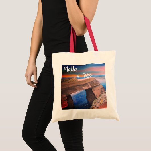 Malta en Gozo souvenir Canvas tas (Voorkant (product))