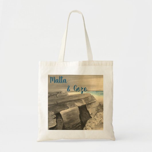 Malta en Gozo souvenir Canvas tas (Voorkant)