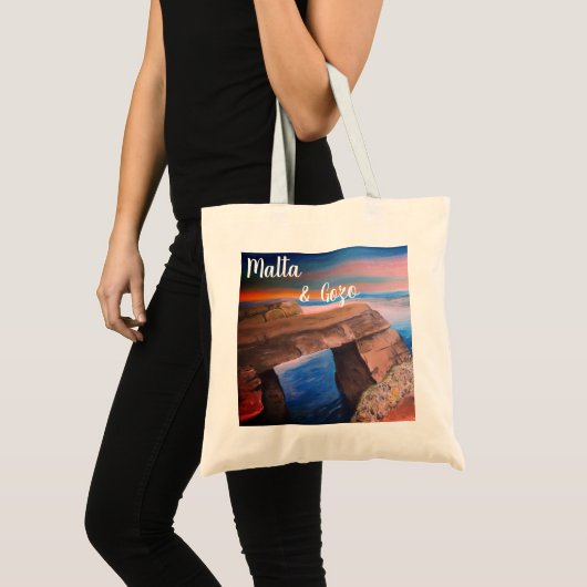 Malta en Gozo souvenir Canvas tas (Voorkant (product))