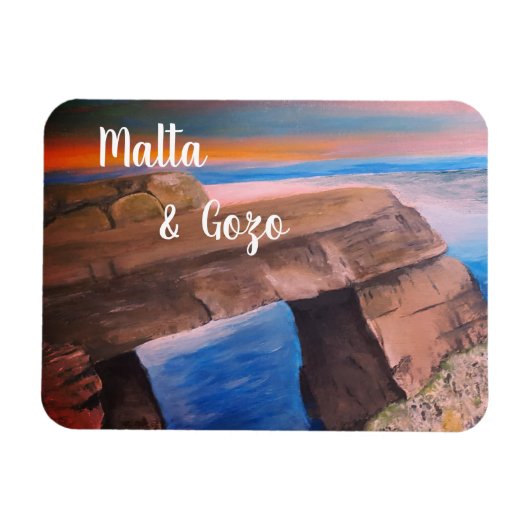 Malta en Gozo souvenir Flexible Photo Magnet Magneet (Horizontaal)