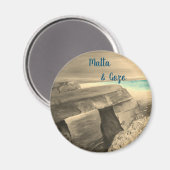 Malta en Gozo souvenir Magnet (Voorkant / Achterkant)