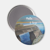 Malta en Gozo souvenir Magnet (Voorkant / Achterkant)