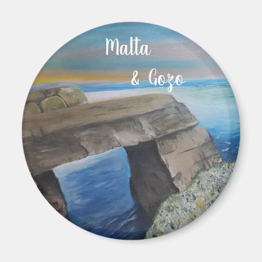 Malta en Gozo souvenir Magnet (Voorkant)