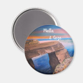 Malta en Gozo souvenir Magnet (Voorkant / Achterkant)
