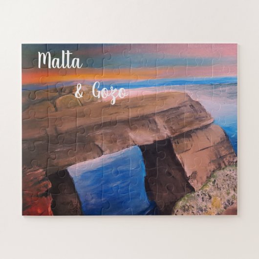 Malta en Gozo souvenir Puzzle Legpuzzel (Horizontaal)