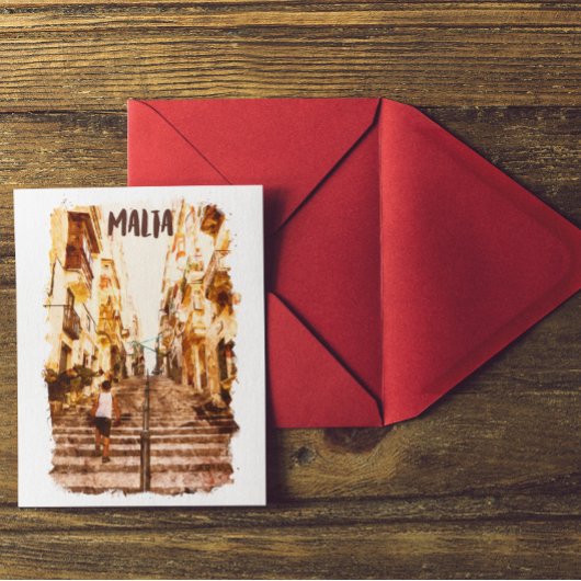 Malta Europese eilandarchitectuur Briefkaart