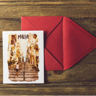Malta Europese eilandarchitectuur Briefkaart